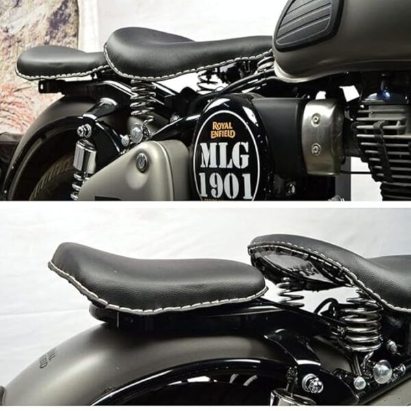 Kabir Singh/Arjun Reddy Classic 350 / Classic 500 Old Models Style Spring Seats (Black) - Image 4